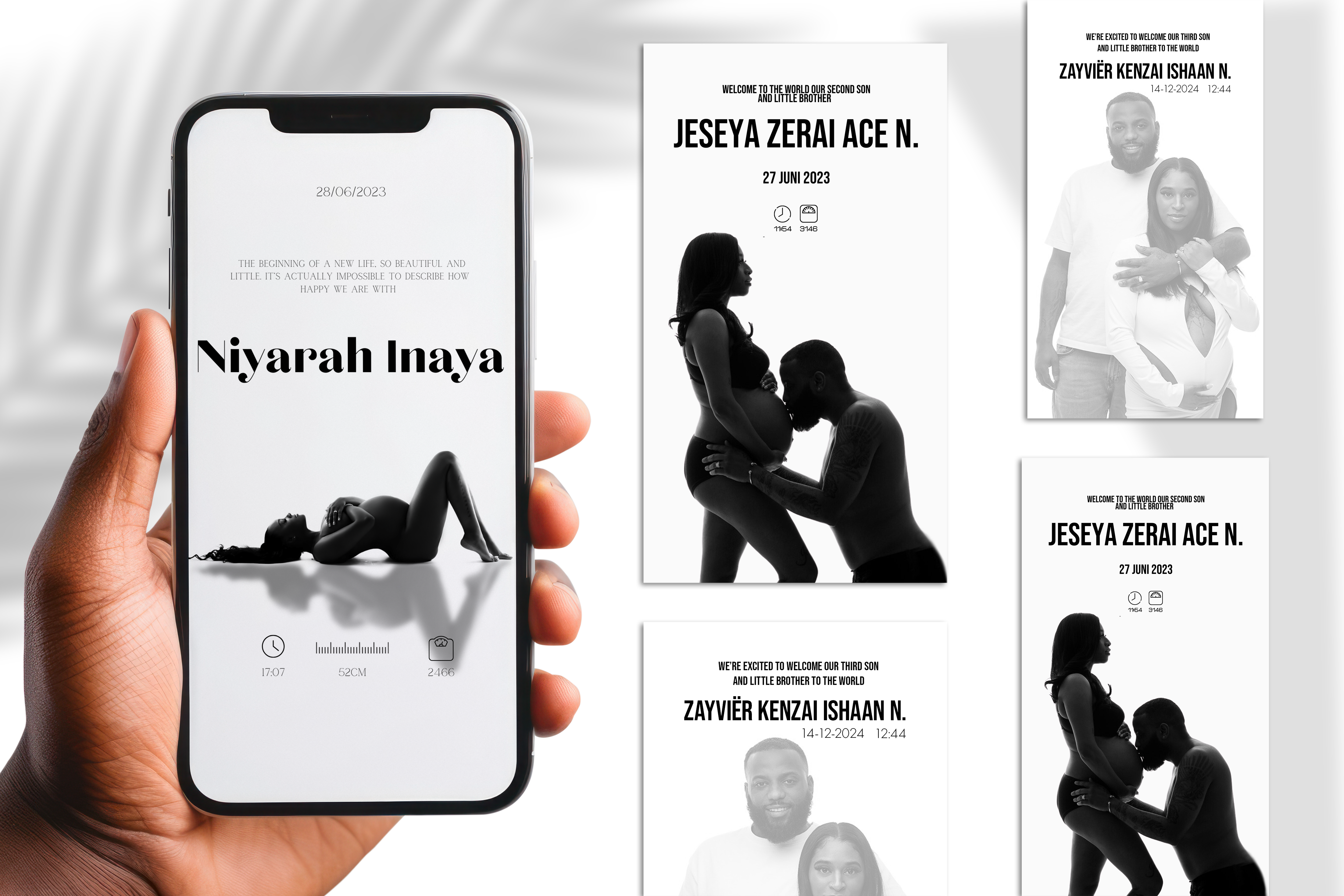 geboortekaarten simpe;